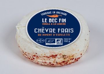 Au piment d'espelette et lait de chèvre